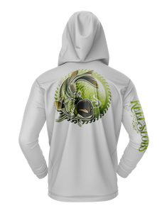 Large Mouth Bass Wave Hooded